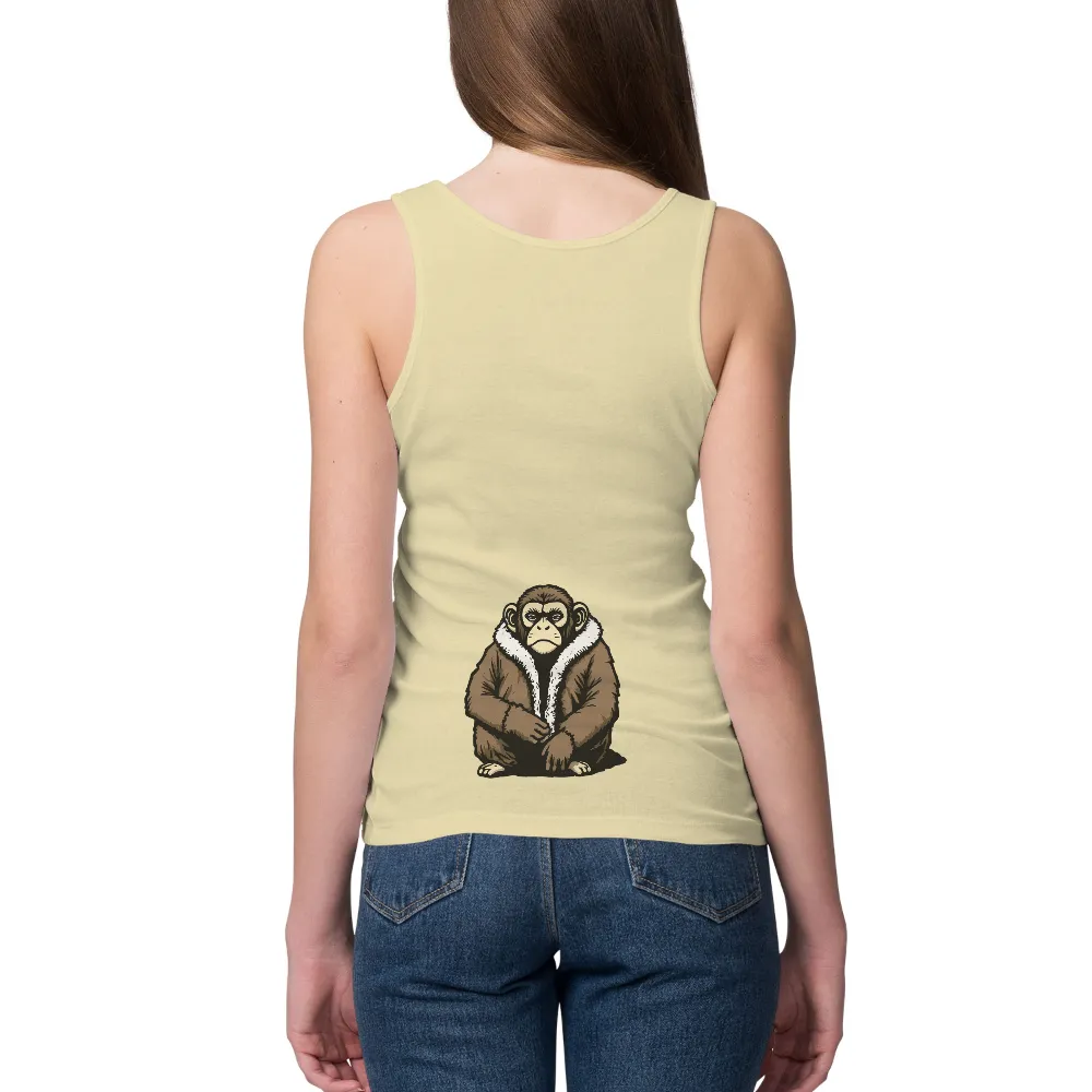 Vintage Monkey Art: Earthy Tones and Thoughtful Design|retro valentines day shirt