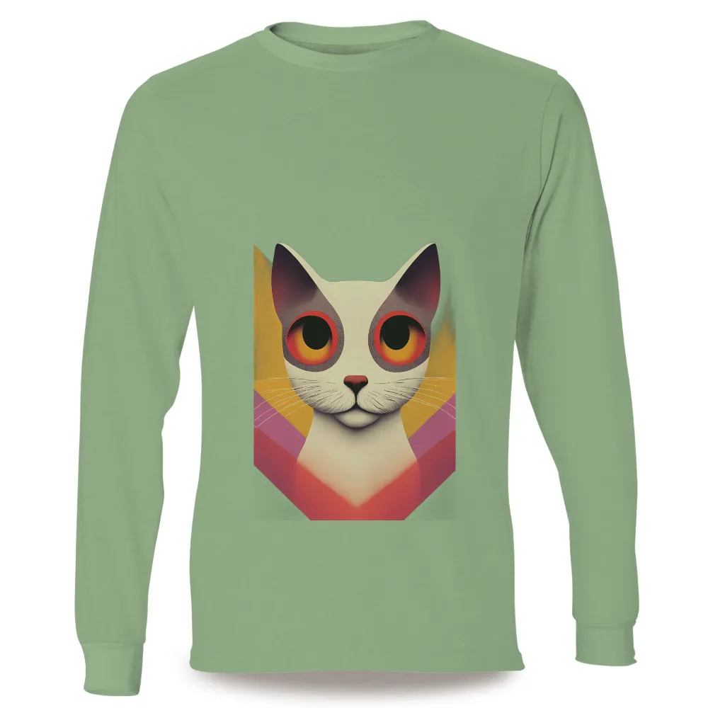 T-Shirts Custom: Luna the Guardian Cat - Artistic Neon City Design|doja cat t shirt hot topic