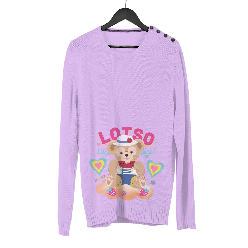 Customized Tee Shirts: Lotsy Bear - Luck & Happiness|endor summer camp