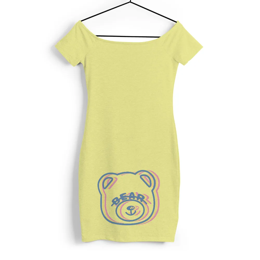 Whimsical Bear TShirt Design: A Blend of Comfort and Color|bear plus deer beer t shirt