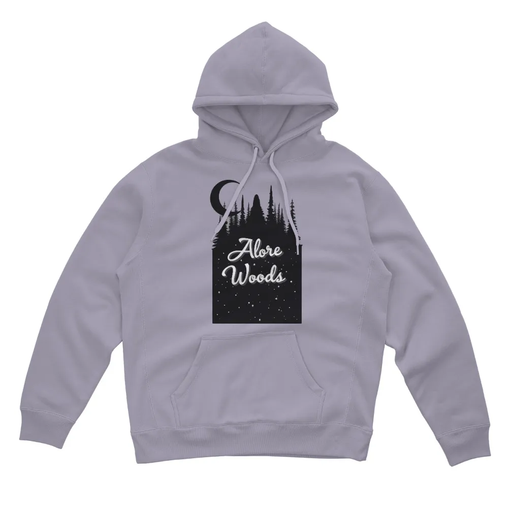 T-Shirts Custom: Alore Woods - Night Sky Magic| Serene night landscape