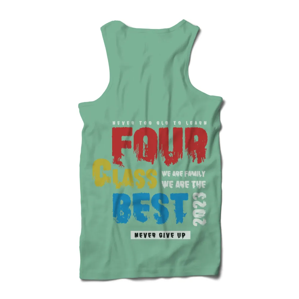 Custom Tee Shirts: Four Glass Best - Never Give Up|shirt design shirt design