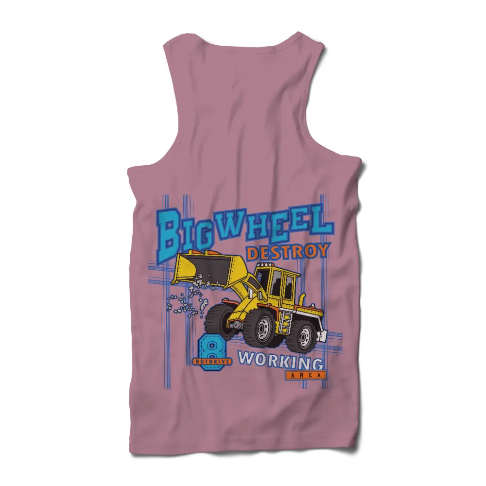 TShirt Design: BIG WHEEL DESTROY - Construction Vehicle Power|jimmy butler city edition t shirt