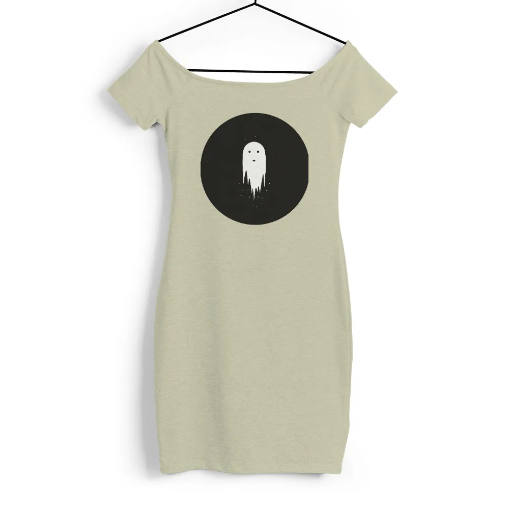 Halloween Graphic Design: Playful Ghost with Minimalist Charm|hydro flask shirts for halloween