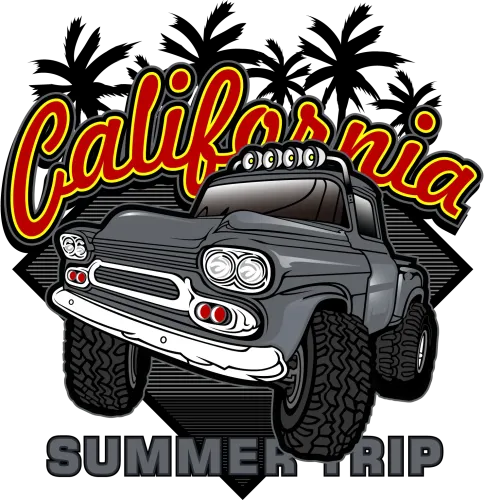 Graphic Tees: Vintage California Summer Trip Adventure