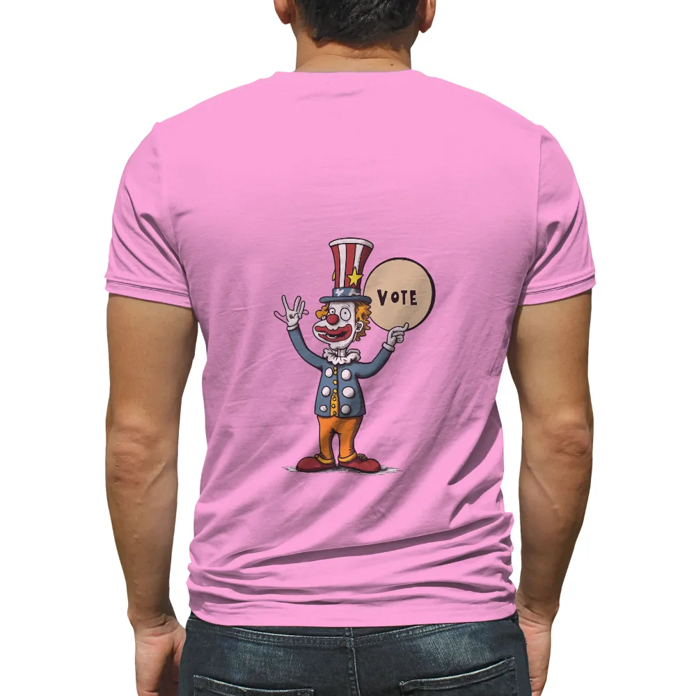 Graphic Tees: Quirky Clown Promoting Democracy|minnie mouse patriotic shirt