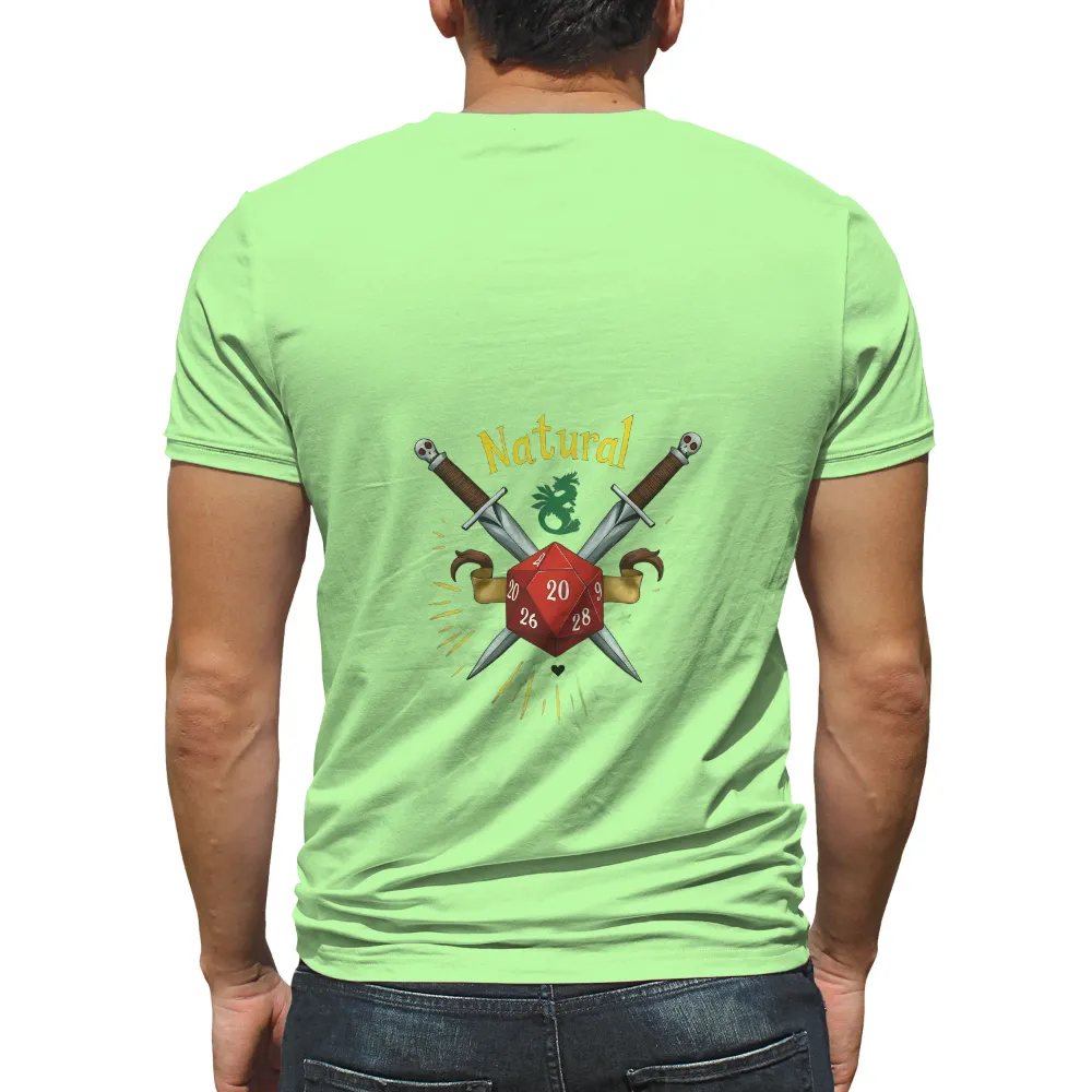 Tee Shirts Printed: Natural 20 - Gaming Adventure| Gaming theme