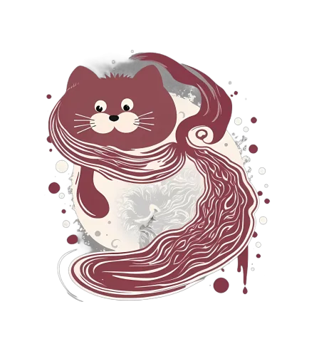 Custom Tee Shirts: Whimsical Cat Under the Full Moon