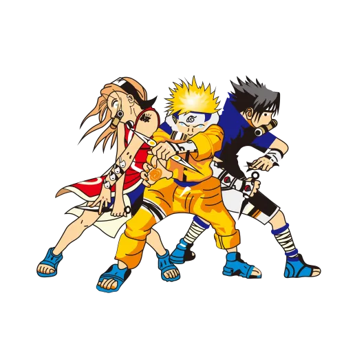 Graphic Tees: Ninjas in Action - Anime Teamwork and Friendship