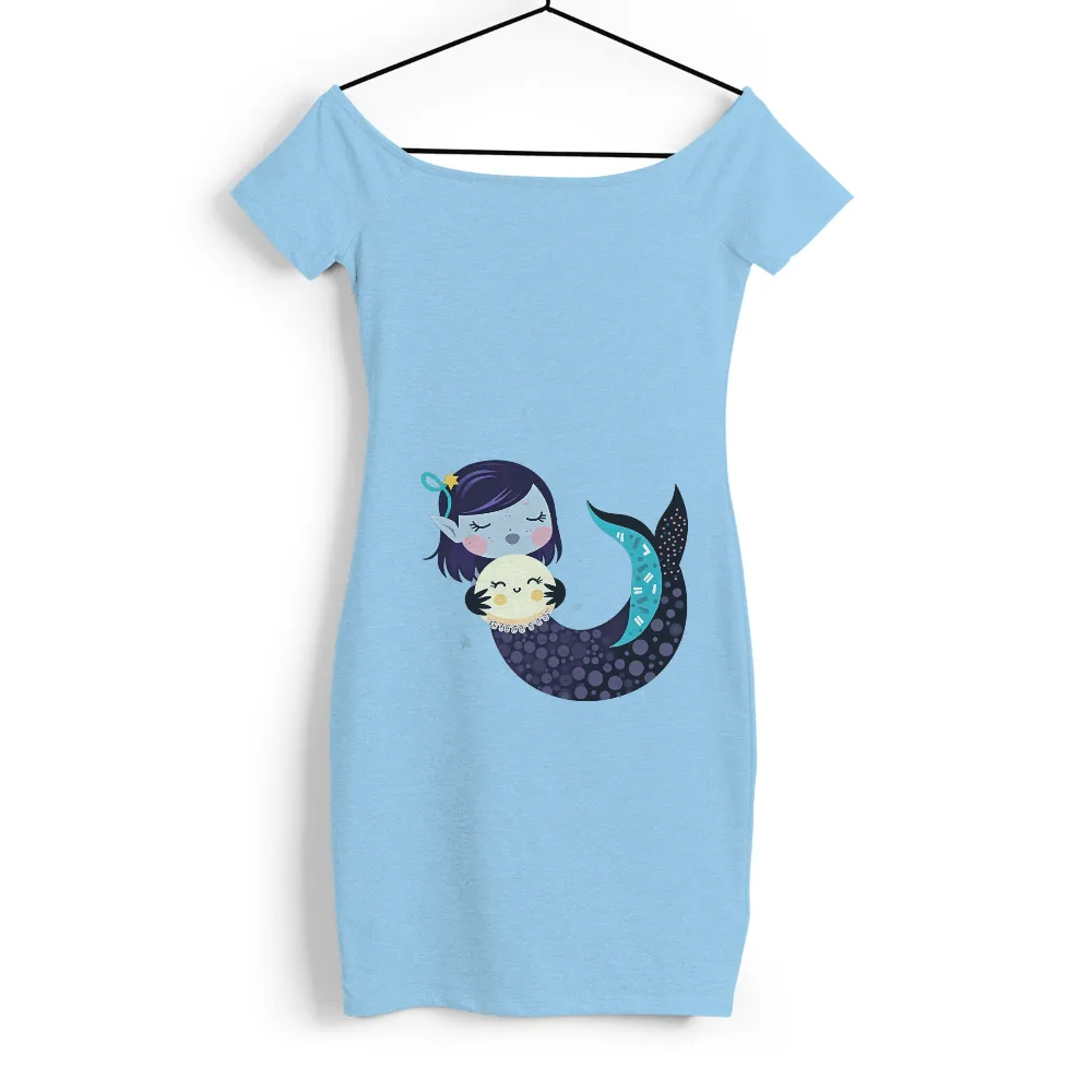 T-Shirts Design: Mermaid Luna Embracing the Moon|nhl last night