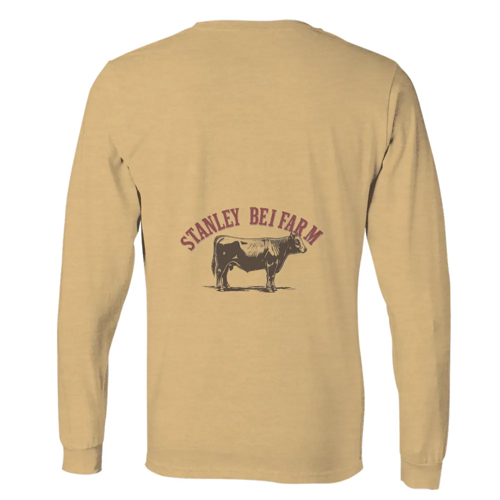 Custom T-Shirt Printing: Stanley Bei Farm - Vintage Farm Cow Design|roblox cow t shirt