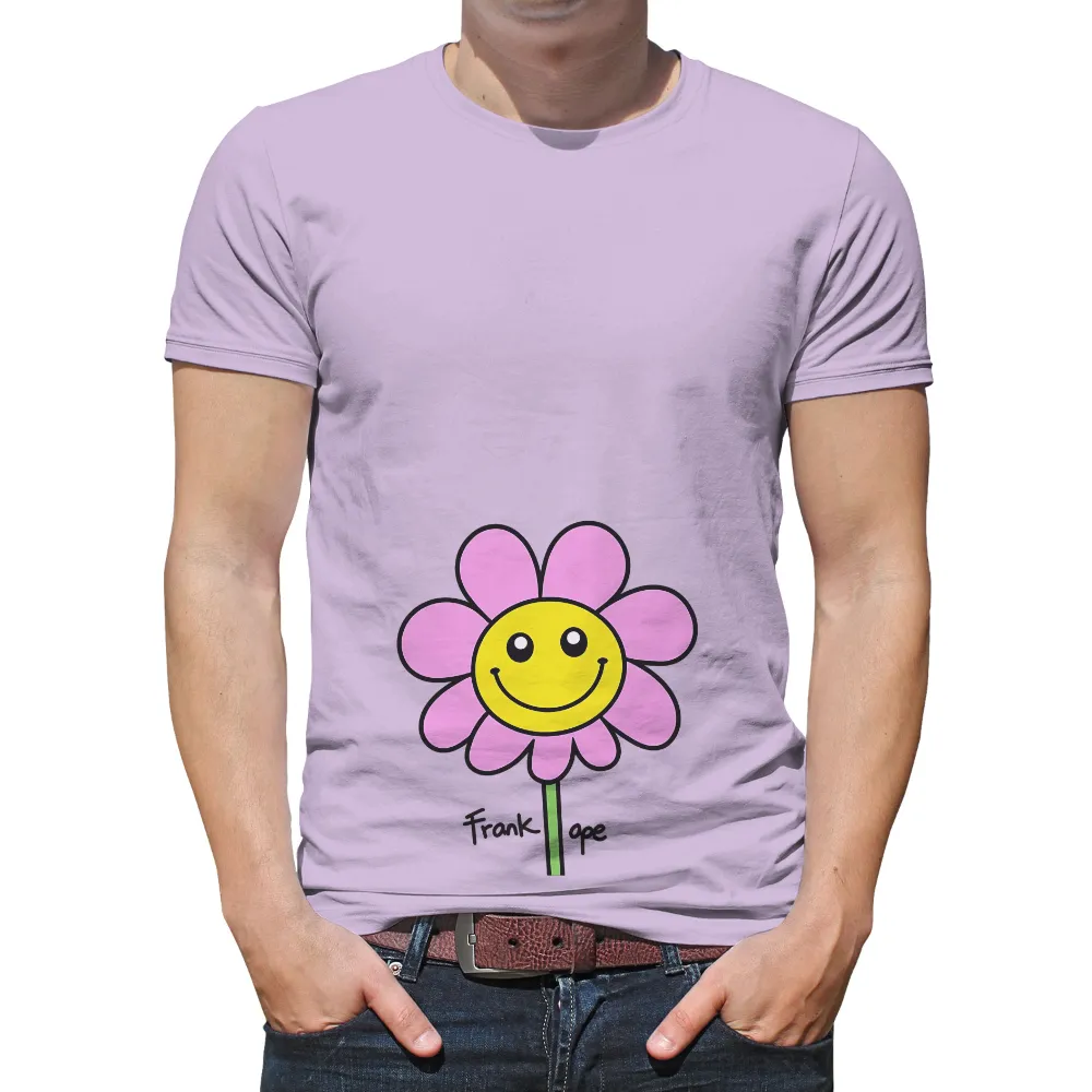 Graphic Tees: Spread Joy with Sunny the Flower|cute pink t shirt roblox