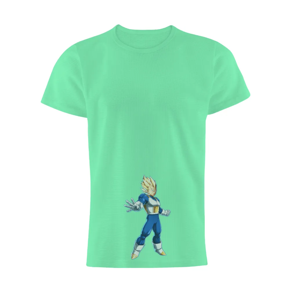 Custom Tee Shirts: Super Saiyan Vegeta - Anime Warrior Power|owen power