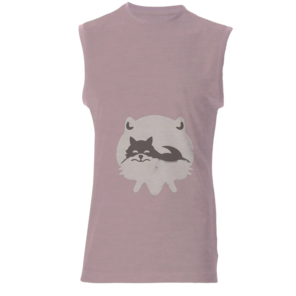 TShirt Printing: Whimsical Raccoon in the Clouds|Whimsical raccoon peeking out from a fluffy cloud