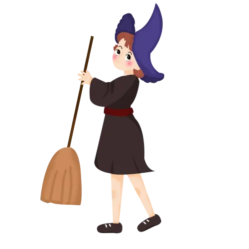 Customized Tee Shirts: Luna's Magical Adventure - Witch, Broomstick, Magic