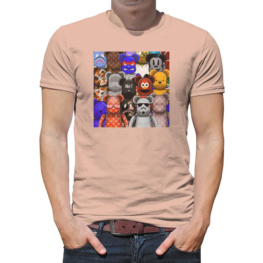 T-Shirt Printing: Iconic Characters Collage - Pop Culture Fusion|harmony splatoon shirt