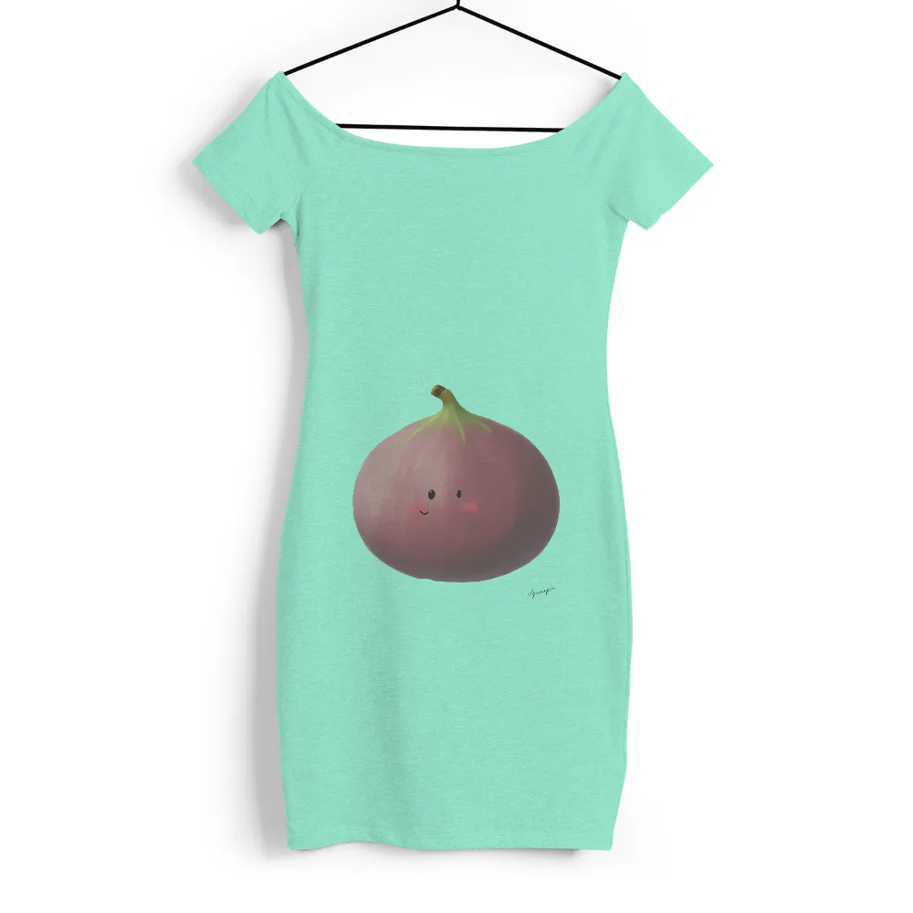 T-Shirts Design: Fiona the Happy Fig|2023 design tshirt