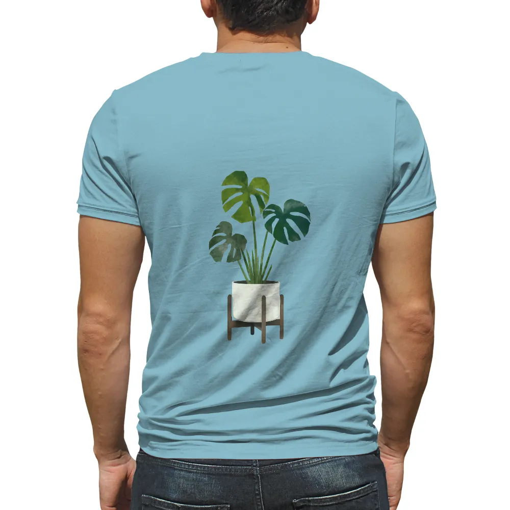 T-Shirts Design: Monstera Plant - Nature's Urban Tranquility|life is good dad t shirts