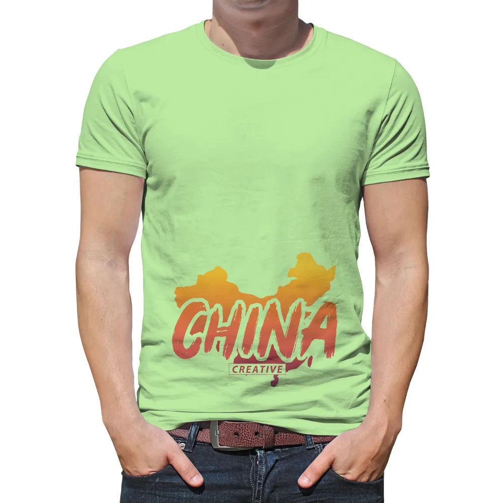 Custom Tee Shirts: Vibrant China Creative Design|dragon valentine shirt