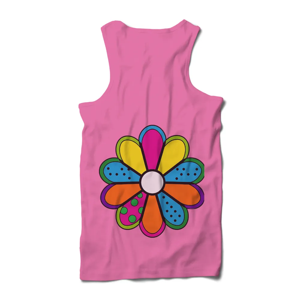 Custom Apparel with Vibrant Whimsical Flower Design|men's art cotton colorful printed loose casual shirts