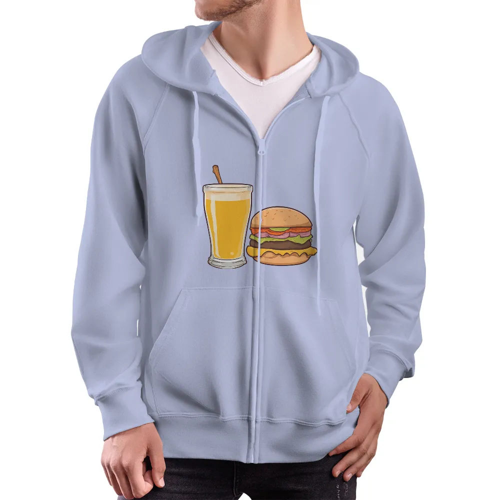 Shirts Graphic Tees: Burger & Beer - Celebrate Life's Simple Pleasures|brett kavanaugh i like beer shirt