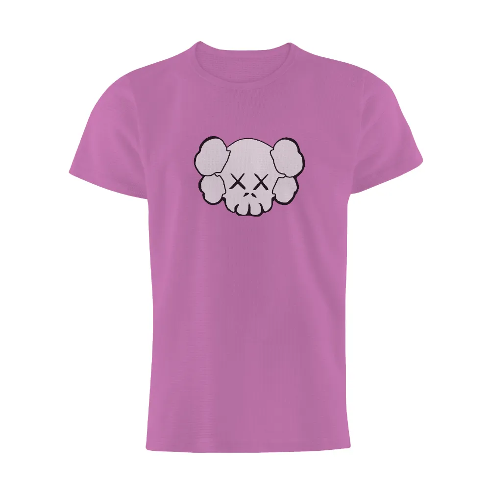 T-Shirt Printing: Skull with Pigtails - A Symbol of Innocence and Mystery|animal crossing skull shirt