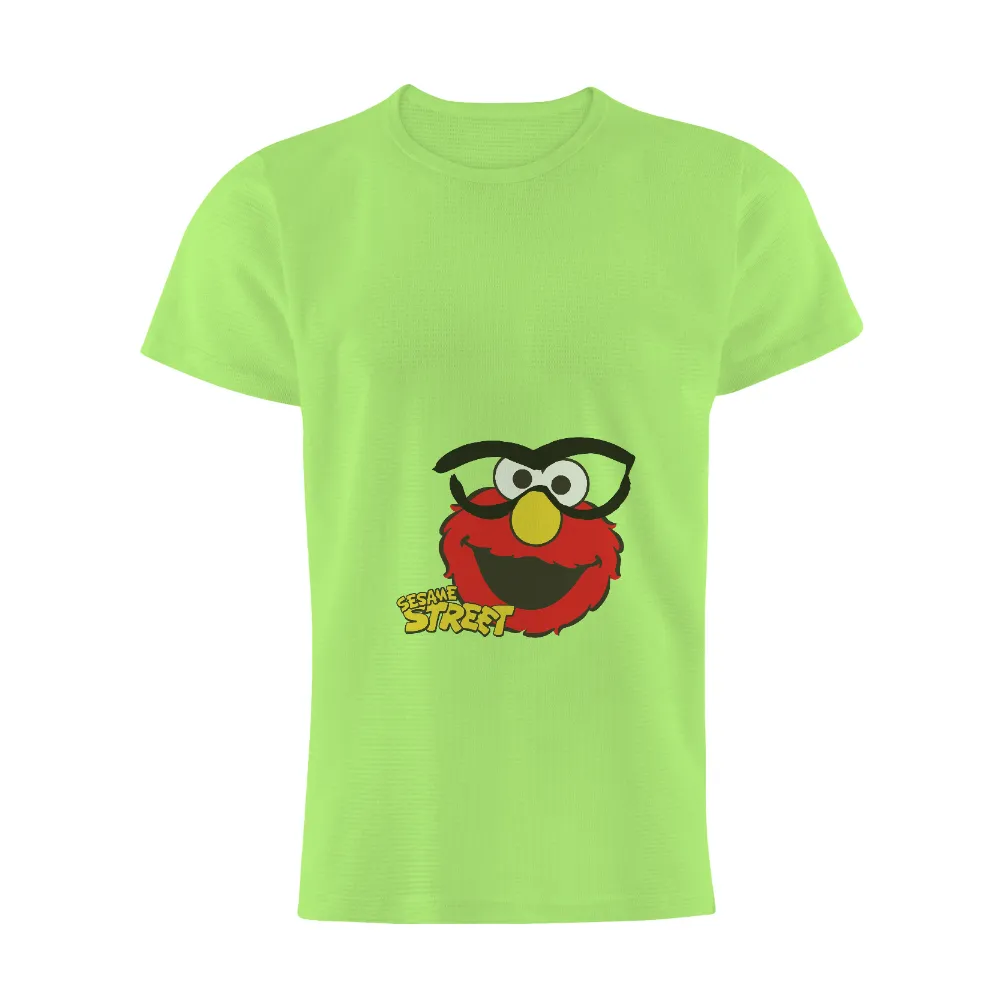 T-Shirts Custom: Elmo's Cool Transformation with Sunglasses|modern graffiti