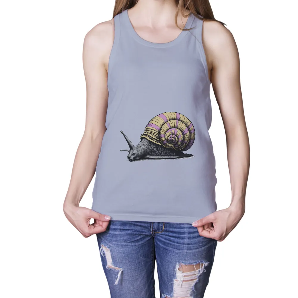 Whimsical Snail Design: Celebrate Nature's Artistry and Beauty|unique yankee shirts