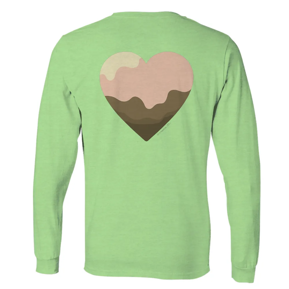 Customized Tee Shirts: Heart-Shaped Ice Cream Cone - Unity in Diversity|heart shirts for valentine's day