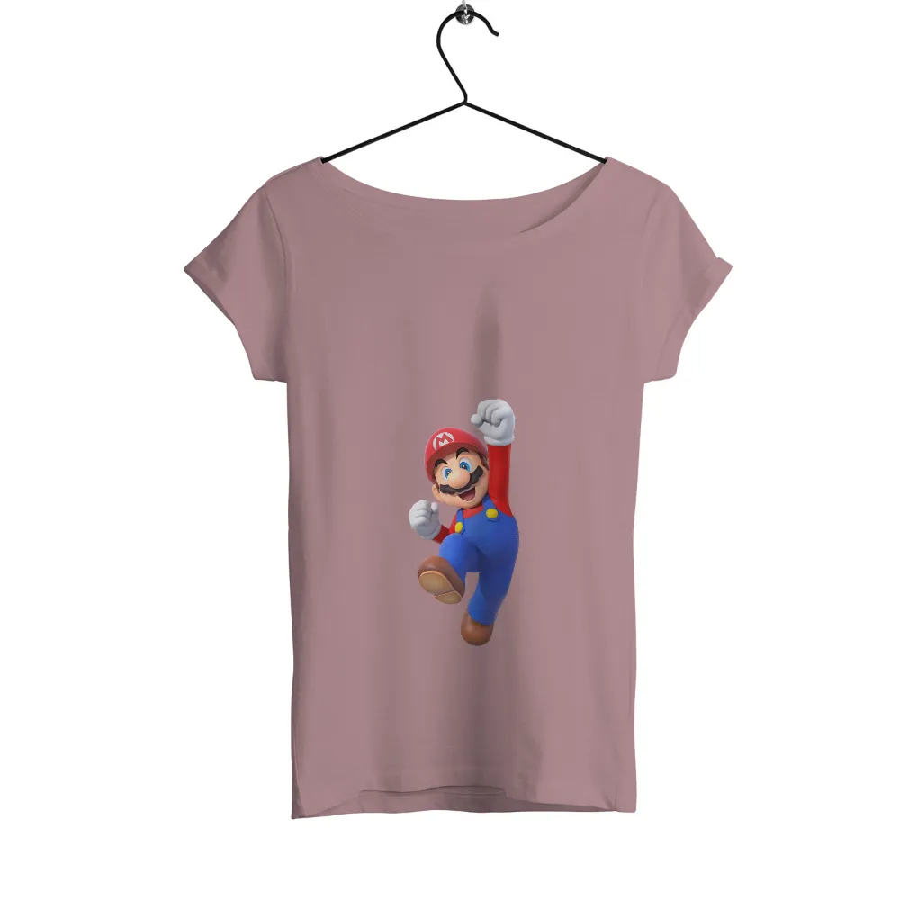 Tee Shirts Printed: Mario's Triumph in Gaming Adventure|super mario father's day shirt