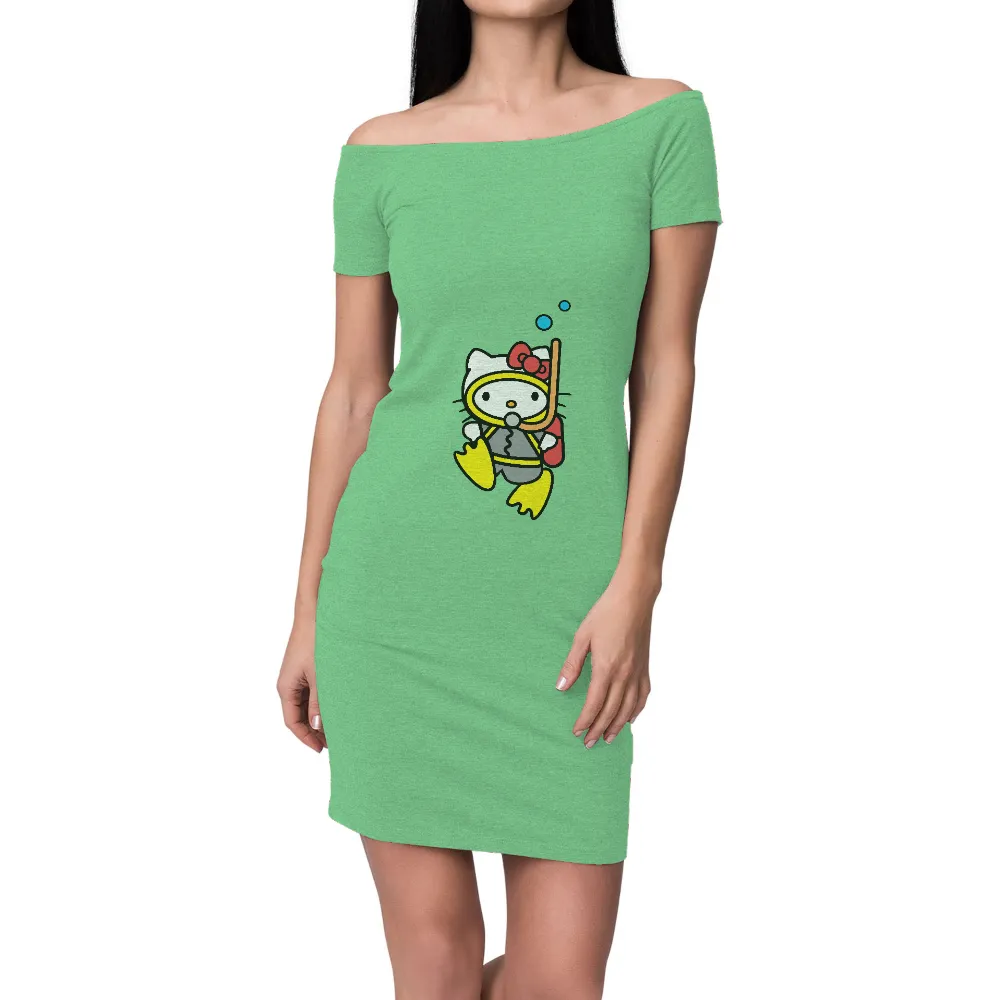 TShirt Design: Kitty's Underwater Adventure|t shirts hello kitty roblox