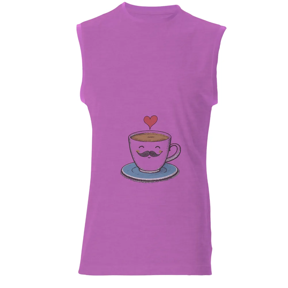 Graphic Tees: Happy Coffee Cup - Joy and Comfort in Every Sip|a fun thing to do in the morning shirt