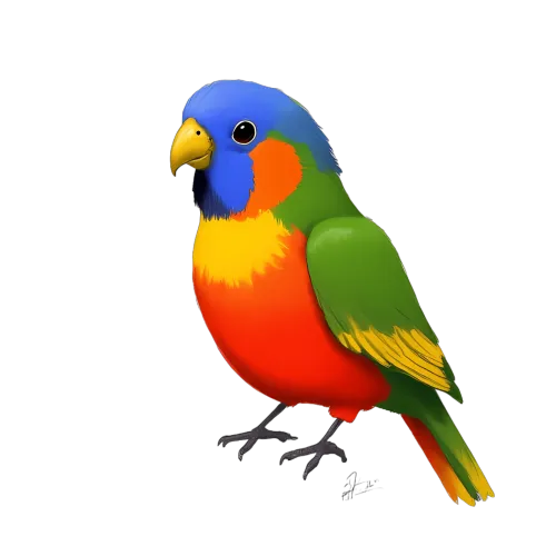 Custom Tee Shirts: Rainbow Lorikeet - Nature's Vibrant Beauty