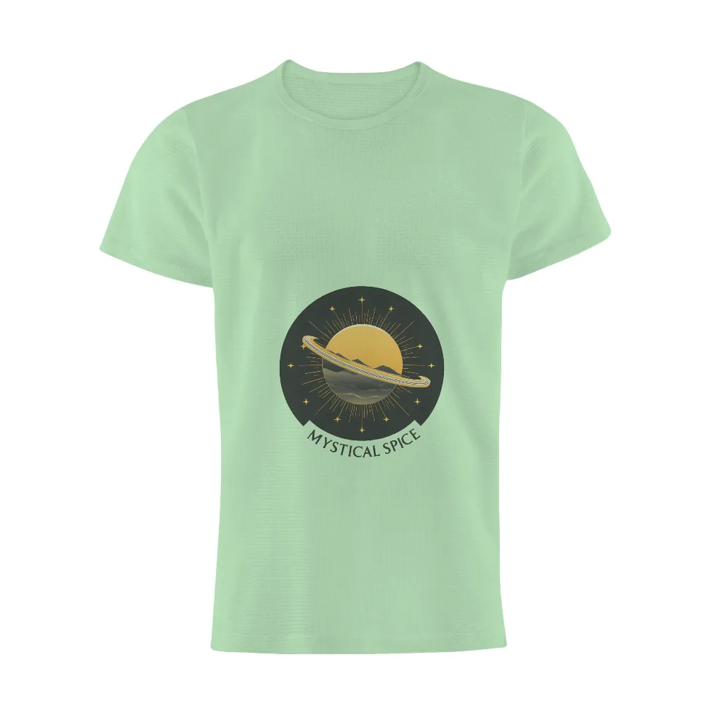 Mystical Spice: Explore the Cosmos with T-Shirt Printing| Small stars scattered around