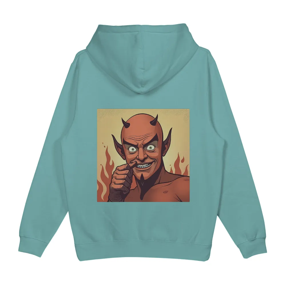 T-Shirts Custom: Devilish Humor | Mischievous Devil Design| devil with sharp horns