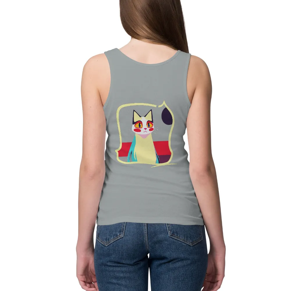 Custom Tee Shirts: Luna, the Dream Guardian - Whimsical Cat Design|cat t shirt 2022