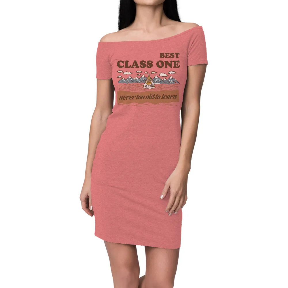 Customized Tee Shirts: Never Too Old to Learn - Wisdom of Nature|next nature sun club arctic orange shirt