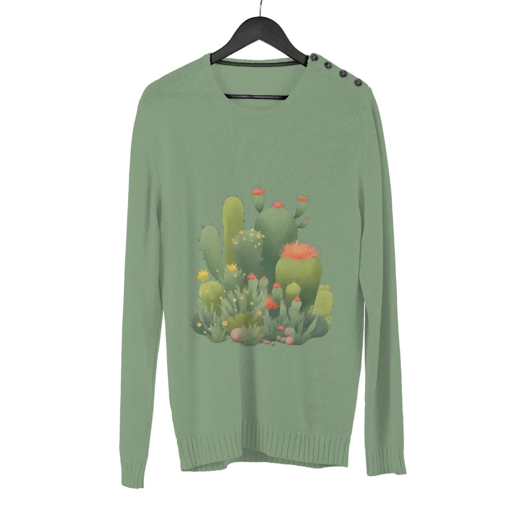 T-Shirts Design: Resilient Cacti - Nature's Strength|trending shirt colors 2022