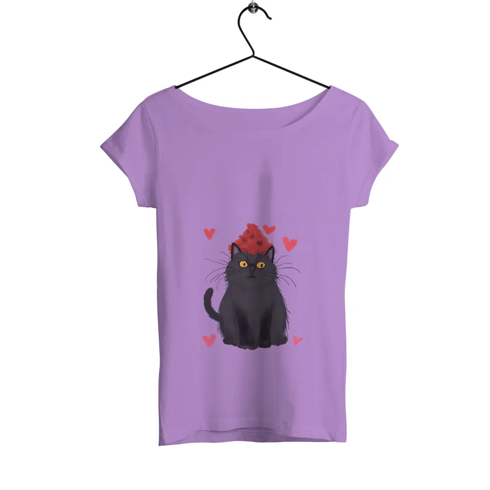 Shirts Graphic Tees: Luna's Whimsical Love Hat|hearts of space t shirt