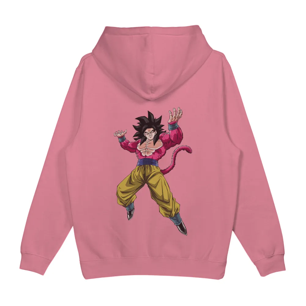 Custom T-Shirt Printing: Goku Super Saiyan 4 - Anime Warrior Power|goku with no shirt