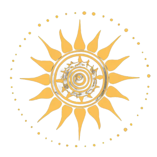 TShirt Printing: Radiant Sun Mandala - Artistic Designs