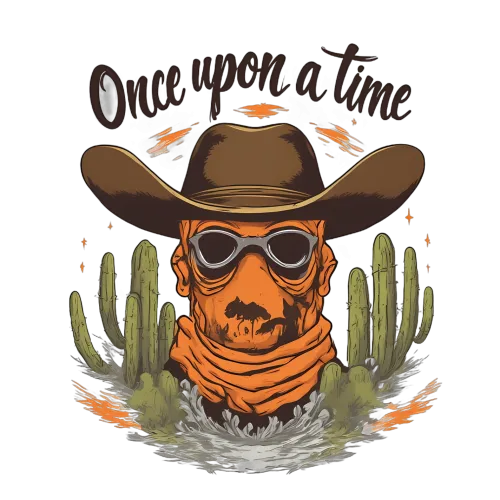 TShirt Design: Once Upon a Time Cowboy Legend