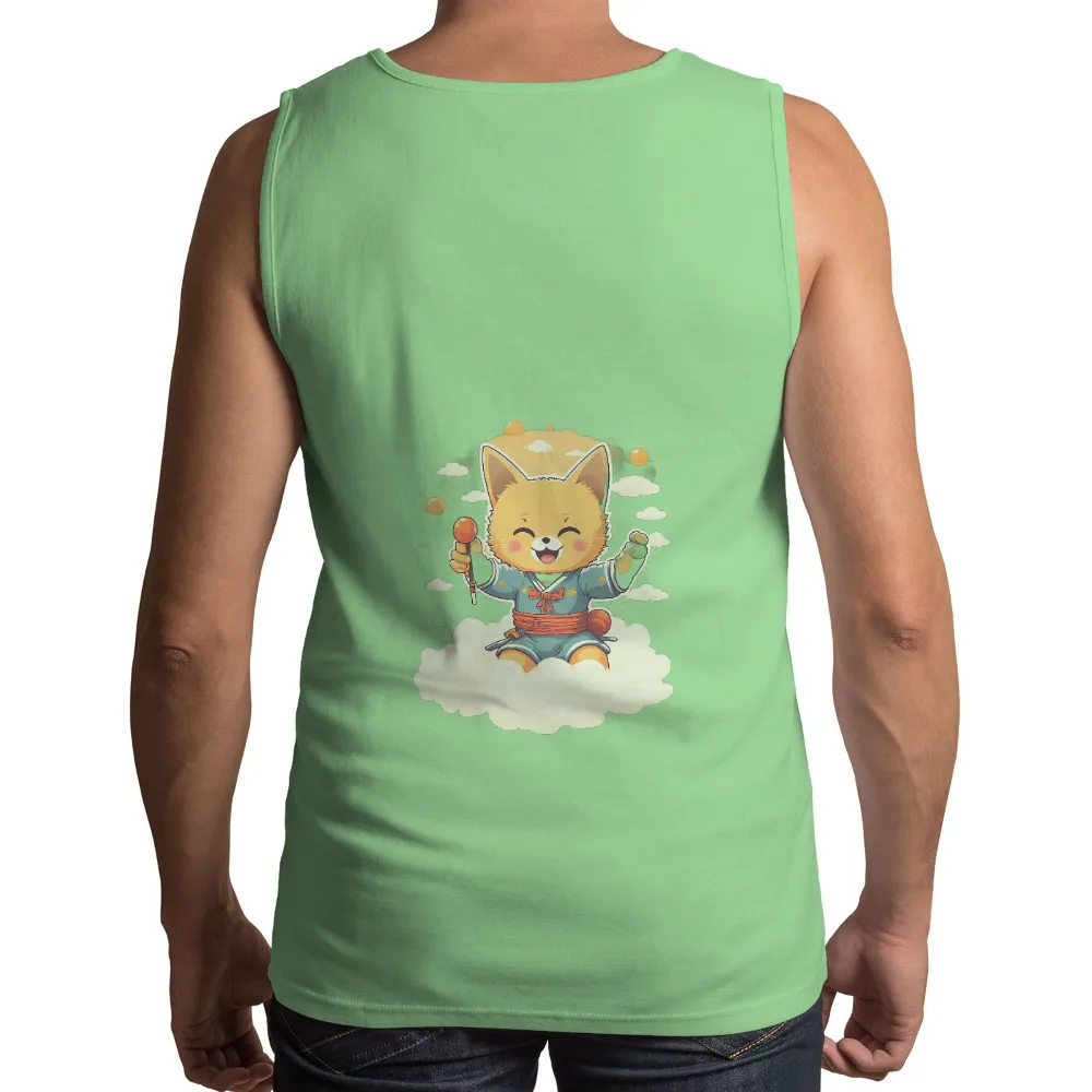 Custom Tee Shirts: Kumo the Joyful Fox in the Night Sky|roblox cute t shirt pink