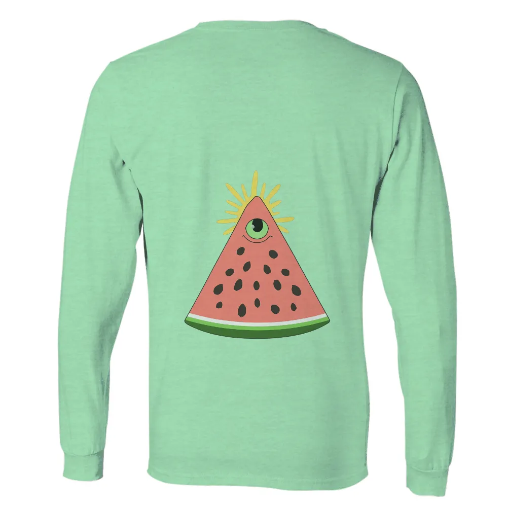 Melo the Watermelon: A Slice of Joy - T-Shirts Pattern|summer shirts for fat guys