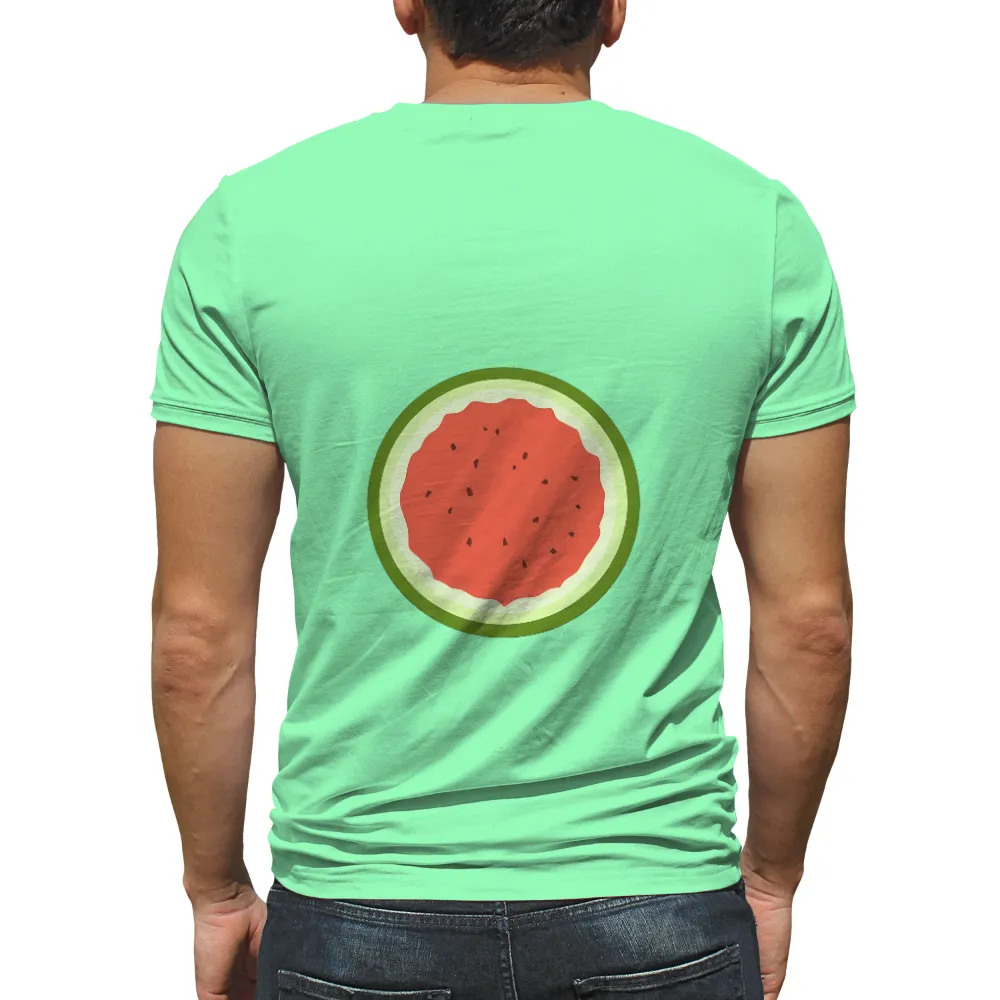 T-Shirt Printing: Vibrant Watermelon Slice for Summer Days|new summer shirts