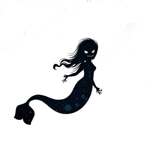 Custom Tee Shirts: Cosmic Mermaid - Protector of the Unknown