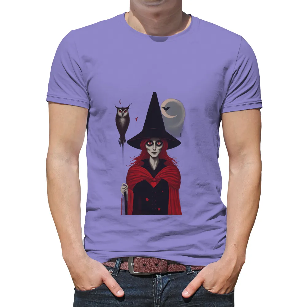 TShirt Design: Luna the Witch - Artistic Designs|men's night out camp shirt playboy