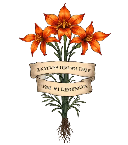 T-Shirts Custom: Vibrant Orange Lilies - Resilience and Growth