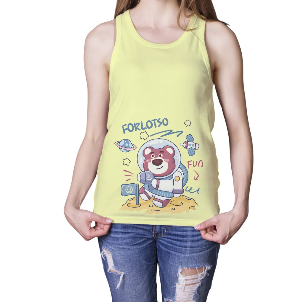 Tee Shirt Printing: Forlotso's Space Adventure with Smiley Flag|nasa space camp t shirt