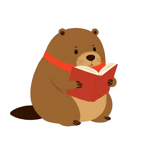 Graphic Tees: Benny the Beaver - Reading and Learning